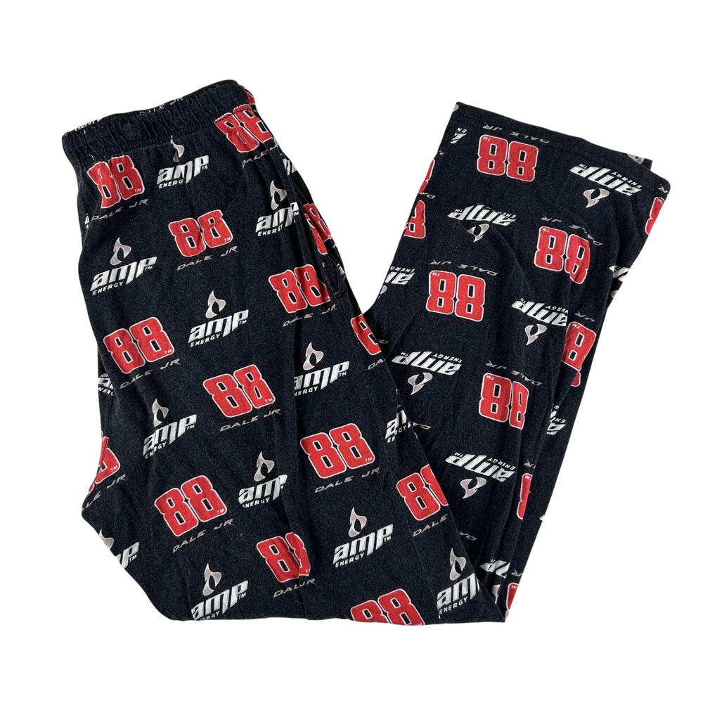 Dale Earnhardt Jr Lounge Pants Mens Medium Black NASCAR Racing Winner's Circle